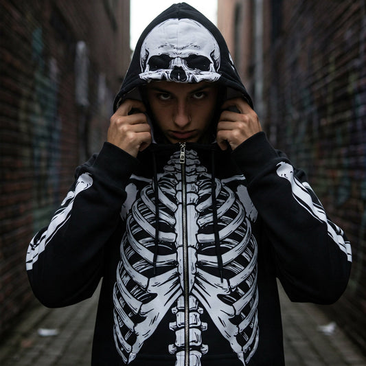 Dark Streetwear: Mroczna Estetyka i Najciekawsze Kreacje z Mrocznym Printem