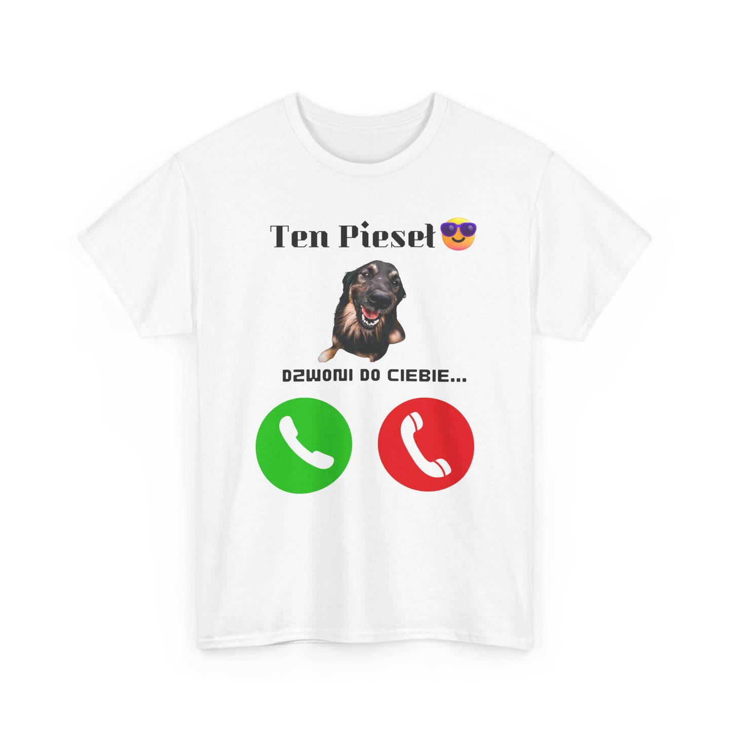 T-shirt unisexe Ce chien vous appelle