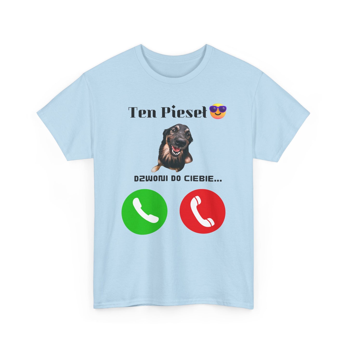 T-shirt unisexe Ce chien vous appelle
