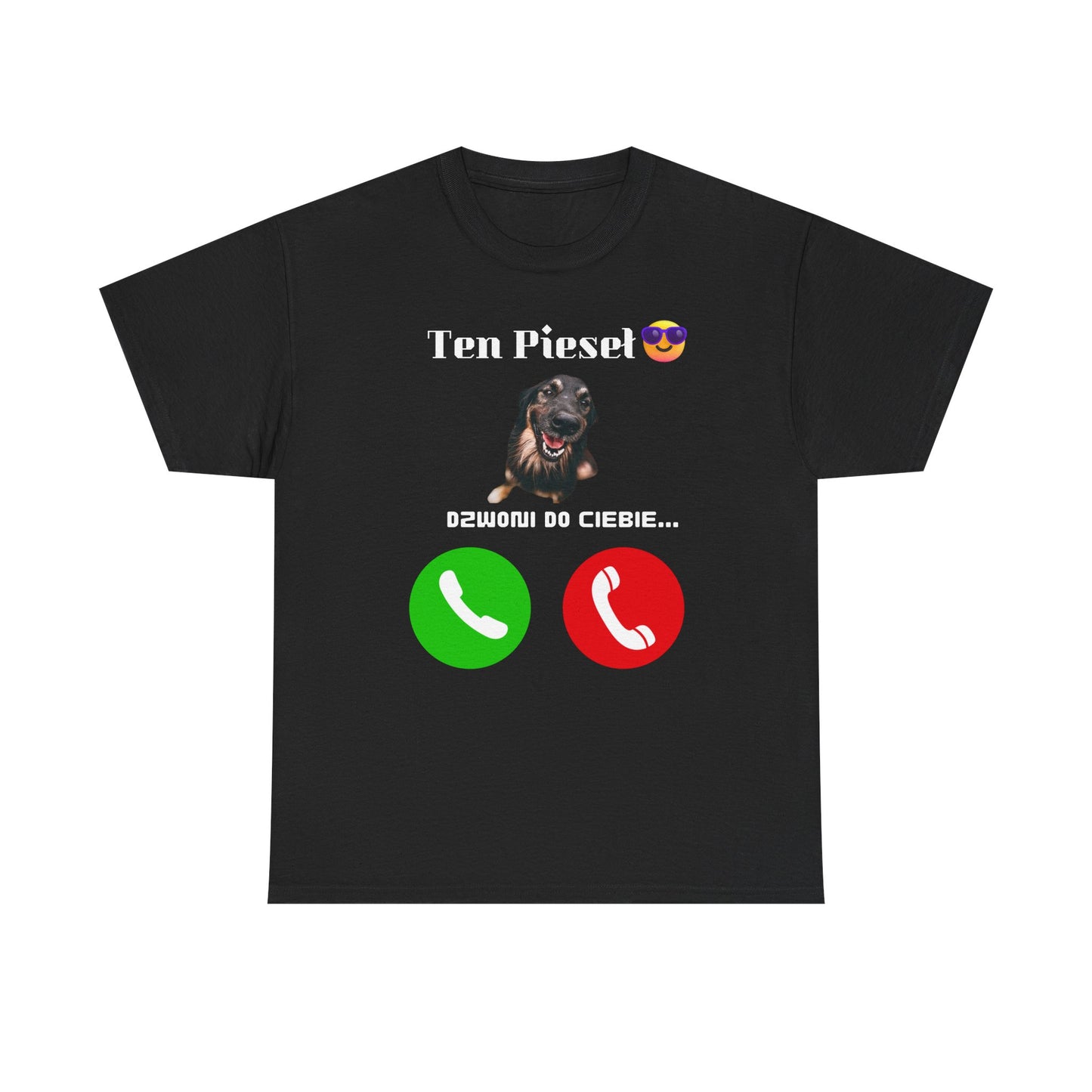 T-shirt unisexe Ce chien vous appelle
