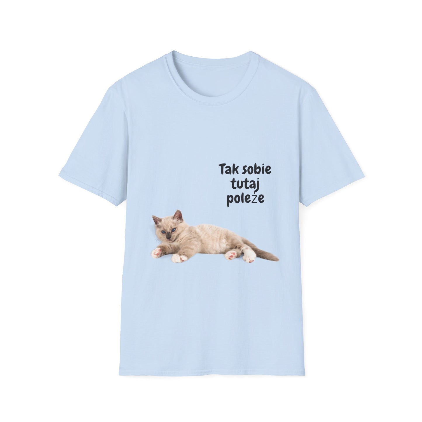 Koszulka Unisex Tak Sobie Tutaj Poleżę-OverFash
