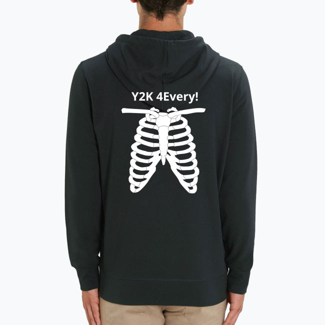 Sweat-shirt zippé unisexe Y2K Skeleton - Wear2K