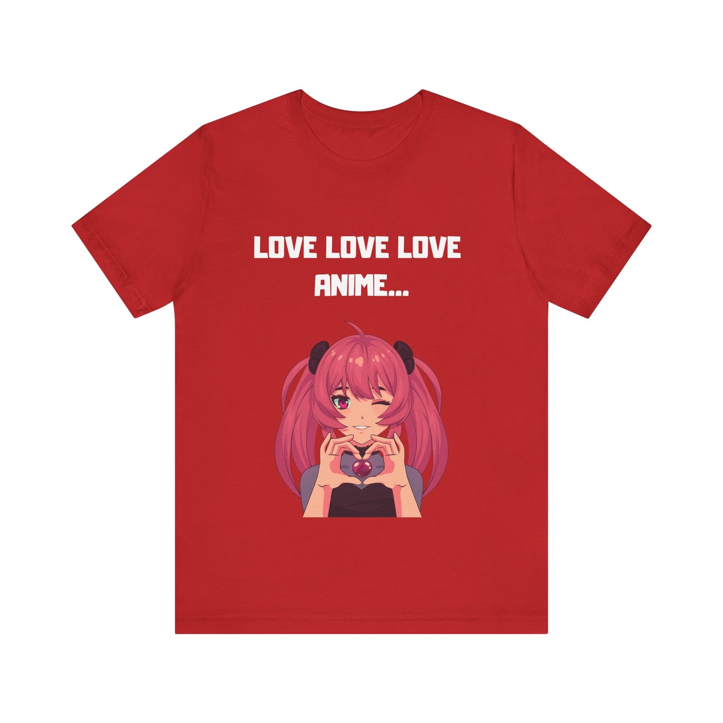 Unisex T-Shirt I Love Love Love Anime...- DragonStreet