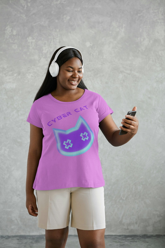 Women's T-Shirt - Cyber ​​Cat